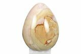 Polished Polychrome Jasper Egg - Madagascar #245705-1